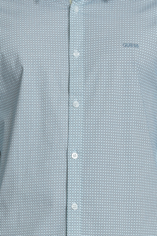 GUESS-Ανδικό μακρυμάνικο πουκάμισο Guess γαλάζιο